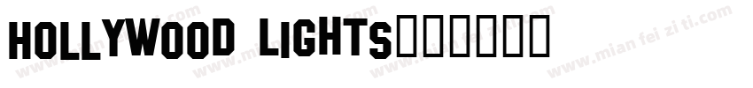 Hollywood Lights字体转换